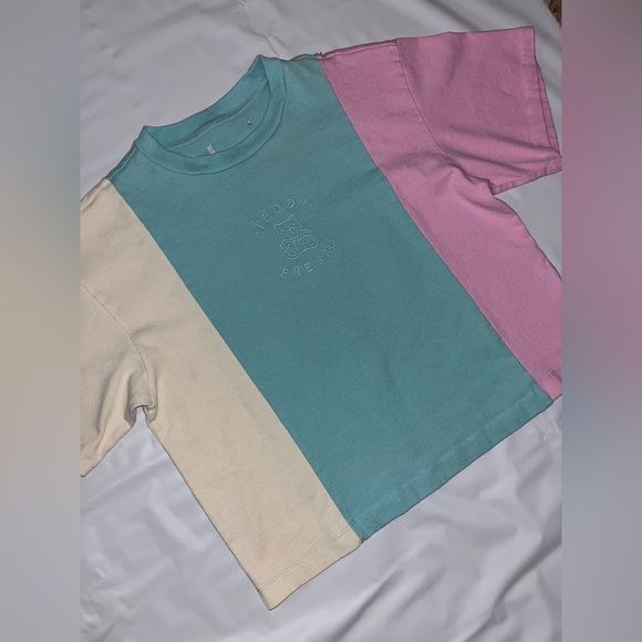 Teddy Fresh Pastel Color Block T-shirt - Picture 3 of 8